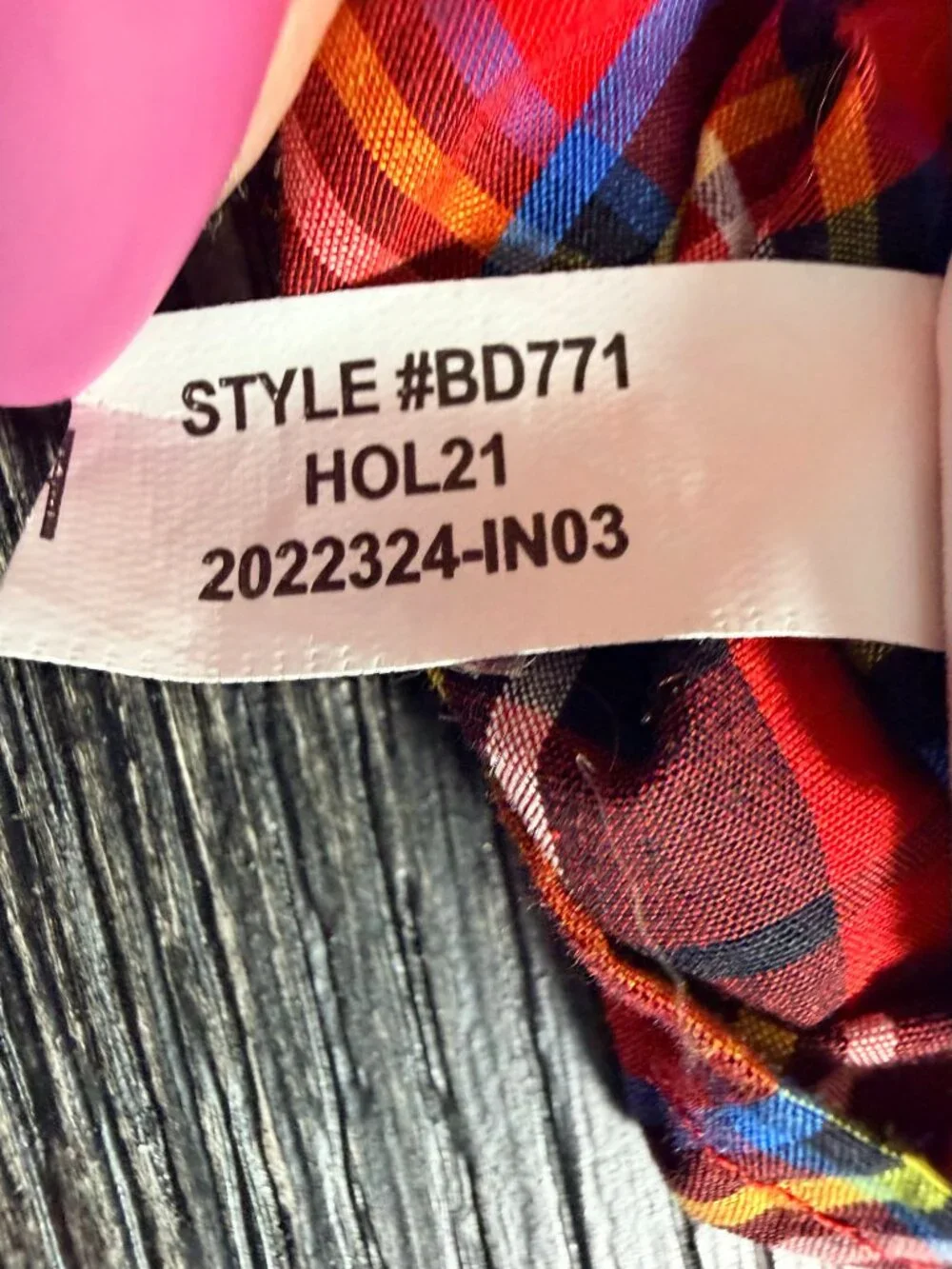 J. Crew Smocked-neck top in Good Tidings Plaid Small #A2853